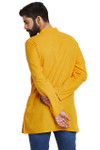 Shatranj Men's Indian Mandarin Collar Summer Sunshine Dobby Print Kurta Tunic Shatranj Men's Indian Mandarin Collar Summer Sunshine Dobby Print Kurta Tunic