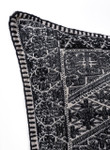 In-Sattva Black Shiny Cushion Cover and Pillow 20 X 20 In-Sattva Black Shiny Cushion Cover and Pillow 20 X 20