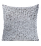 In-Sattva Off-White Shiny Embroidered Cushion Cover and Pillow 20 X 20 In-Sattva Off-White Shiny Embroidered Cushion Cover and Pillow 20 X 20