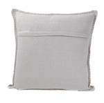 In-Sattva Home Geometric and Ancient Art Hand-Embellished Cotton Cushion Cover Decorative Pillow, Ow, 20 x 20