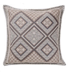 In-Sattva Brown White Diamond Cushion Cover and Pillow 20 X 20