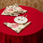 In-Sattva Home 100% Cotton Signature Serene Flower Print Soft Touch Bohemian Table Napkin Set