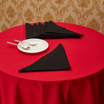 In-Sattva Home 100% Pure Cotton Solid Color Soft Touch Feel Table Napkin Set Black