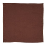In-Sattva Home 100% Pure Cotton Solid Color Soft Touch Feel Table Napkin Set Choco