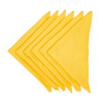 In-Sattva Home 100% Pure Cotton Solid Color Soft Touch Feel Table Napkin Set Yellow
