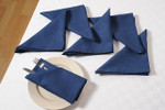 In-Sattva Home 100% Pure Cotton Solid Color Soft Touch Feel Table Napkin Set Navy In-Sattva Home 100% Pure Cotton Solid Color Soft Touch Feel Table Napkin Set Navy