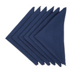 In-Sattva Home 100% Pure Cotton Solid Color Soft Touch Feel Table Napkin Set Navy In-Sattva Home 100% Pure Cotton Solid Color Soft Touch Feel Table Napkin Set Navy