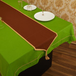 In-Sattva Home 100% Cotton Solid Table Runner and Dresser Scarves with Fringe for Family, Get-Togethers and Everyday Use Brown In-Sattva Home 100% Cotton Solid Table Runner and Dresser Scarves with Fringe for Family, Get-Togethers and Everyday Use Brown