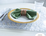Handmade Artisan Crafted Mesh Metal Dining Napkin Rings Copper