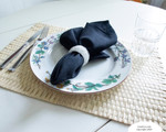 Handmade Finely Beaded Napkin Rings for Dinners, Weddings, Banquets, and Special Occasions; Silver Handmade Finely Beaded Napkin Rings for Dinners, Weddings, Banquets, and Special Occasions; Silver