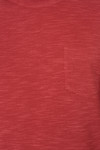 AVA Athletica Men's Round Neck Performance Wear Space Dyed Soft Tee with Pocket Brick Red