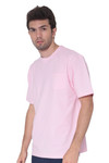 AVA Athletica Men's Cotton Classic Fit Round Neck Soft T-Shirt with Pocket Blush