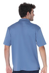 AVA Athletica Men's Classic Polo Quick-Dry Golf, Tennis, T-Shirt with Pocket Colony Blue