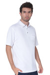 AVA Athletica Men's Classic Polo Quick-Dry Golf, Tennis, T-Shirt with Pocket Pure White