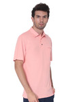 AVA Athletica Men's Classic Polo Quick-Dry Golf, Tennis, T-Shirt with Pocket Peach