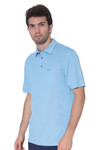 AVA Athletica Men's Classic Polo Quick-Dry Golf, Tennis, T-Shirt with Pocket Light Blue