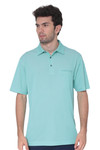 AVA Athletica Men's Classic Polo Quick-Dry Golf, Tennis, T-Shirt with Pocket Green