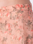 Ethnicity Floral Printed Peach Lehenga Skirt