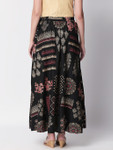 Ethnicity Artisan Boho Printed Black Lehenga Skirt