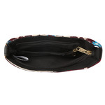 Women's Crossbody Multicolored Red Aztec Print w/Tassel