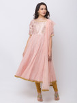 Ethnicity Women Onion Pink 3-Piece Ensemble Salwar Kameez Dupatta Set