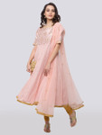 Ethnicity Women Onion Pink 3-Piece Ensemble Salwar Kameez Dupatta Set