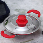  Wonderchef Non-Stick Appachetty Curved Appam Pan with Lid