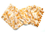 Floral Print Yellow Scarf Stole | Standard View
