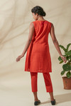 Women's Bohemian Classic 100% Cotton Handwoven Crimson Shift Dress Women's Bohemian Classic 100% Cotton Handwoven Crimson Shift Dress