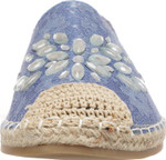 Jove Embellished Blue Lace Espadrille Shoe