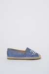 Jove Embellished Blue Lace Espadrille Shoe