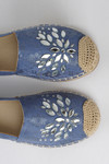 Jove Embellished Blue Lace Espadrille Shoe