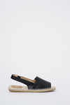 Jove Slingback Black Peep Toe Sandal