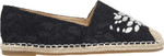 Jove Embellished Black Lace Espadrille Shoe