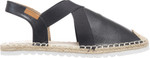 Jove Black Open-toe Espadrille Wedge