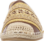 Jove Brown Flat with Gold Detail