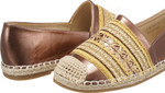 Jove Brown Flat with Gold Detail