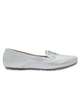 Jove Women's Embelished Silver Loafer Jove Women's Embelished Silver Loafer