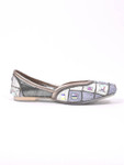 Jove Women's Silver Embelished Mojaris