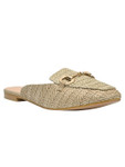 Jove Women's Beige Mules Jove Women's Beige Mules