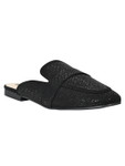 Jove Women's Black Sparkle Mules