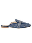 Jove Women's Blue Sparkle Mules