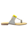 Jove Women's One Toe Sandal Yellow