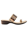 Jove Women's One Toe Sandal Snakeskin