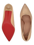 Jove Women's Pointed Toe Pumps Champagne