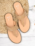 Jove Women's Flat Sandals Gold