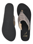 Jove Women's FlipFlop Wedge Gunmetal