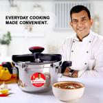 Wonderchef Pressure Cooker | Outer Lid Combination Set 3 & 5 Liter | Sanjeev Kapoor