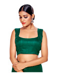 In-Sattva Women's Silk Sleeveless V-Neck Blouse; Jasmine Green In-Sattva Women's Silk Sleeveless V-Neck Blouse; Jasmine Green