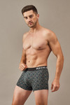 Men's Essentials - Vibrant Vibes Patterned Modal Trunks - Ocean Mist